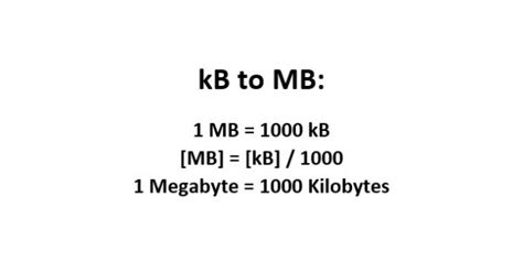 megabytes to kilobytes|Convert Megabytes to Kilobytes (MB → kB).